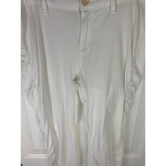 BCBGMAXAZRIA Womens White Cotton Blend Pants Size 30 - Picture 3 of 5